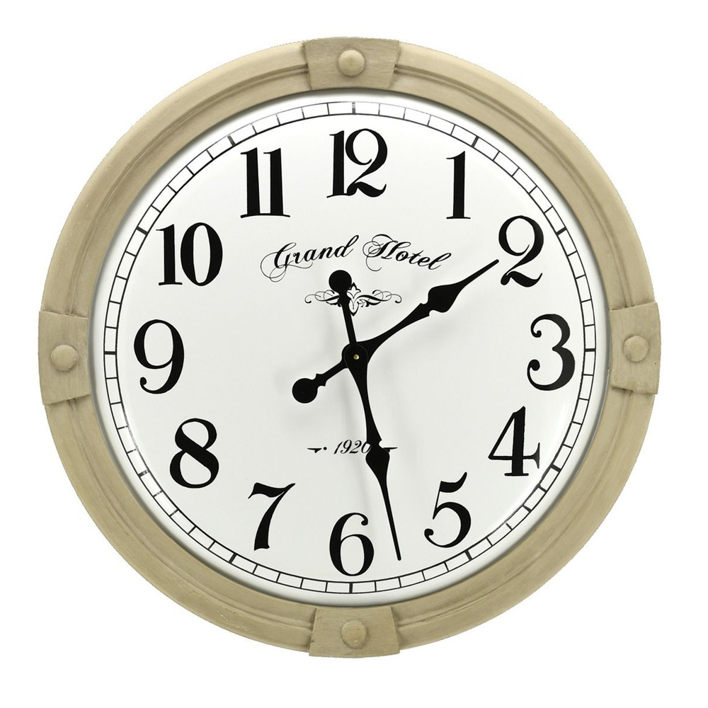 Horloge en métal grand hôtel