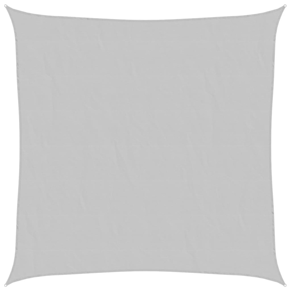 Voile d'ombrage gris clair 2x2 m 100% polyester oxford