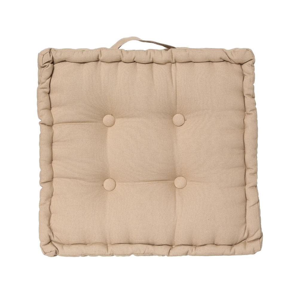 Coussin de sol 40 x 40 cm horizon uni lin