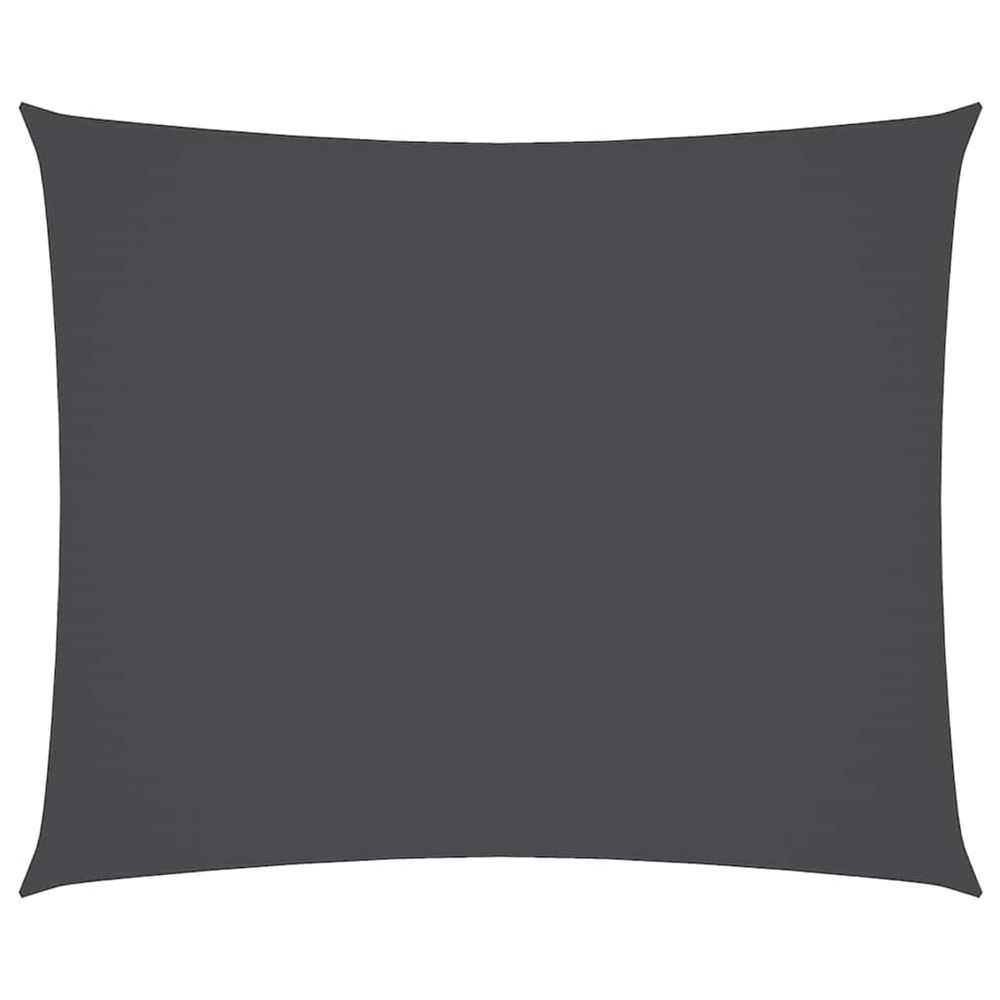 Voile de parasol tissu oxford rectangulaire 4x5 m anthracite