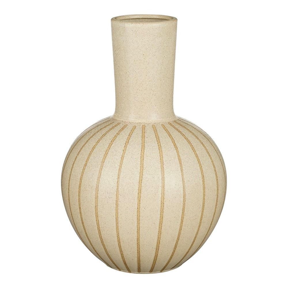Mica decorations holm vase - h42 x ø28 cm - céramique - crème