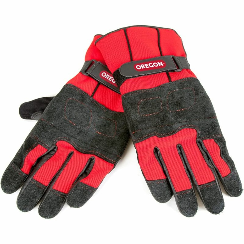 Gants de protection - hiver - noir et rouge - oregon - taille xl - 295485