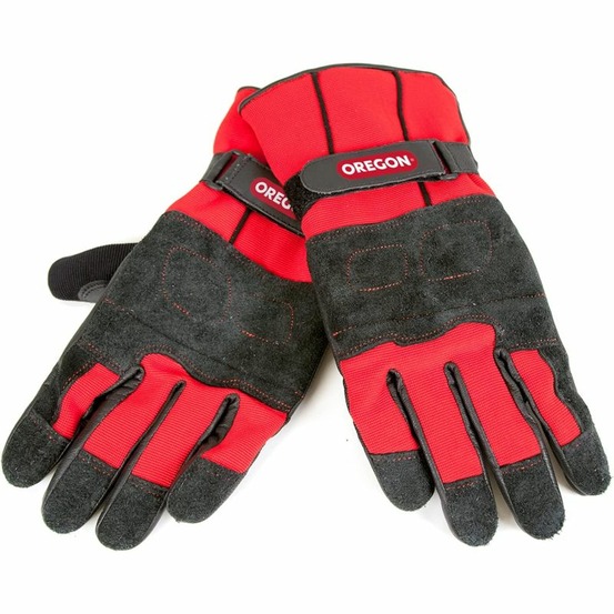 Gants de protection - hiver - noir et rouge - oregon - taille xl - 295485