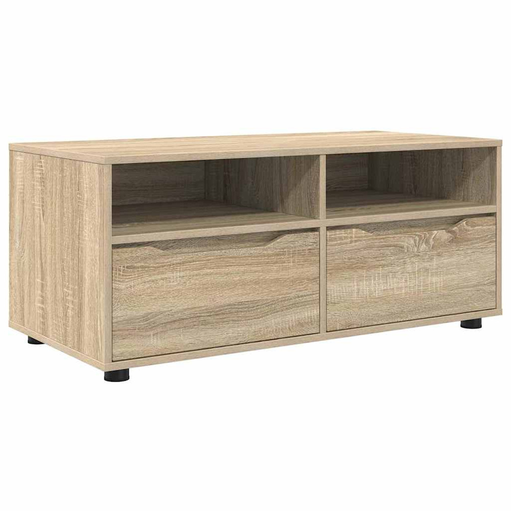 Meuble tv chêne sonoma 100 x 48 x 43 cm bois d'ingénierie