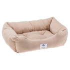 Canapé lit pour chiens et chats coccolo microfleece 80 doux micropolaire lavable beige