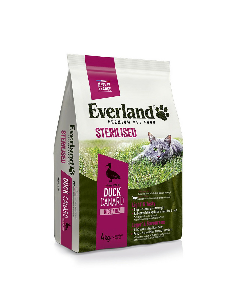 Aliment croquette pour chat nutrio sterilise 4kg - everland