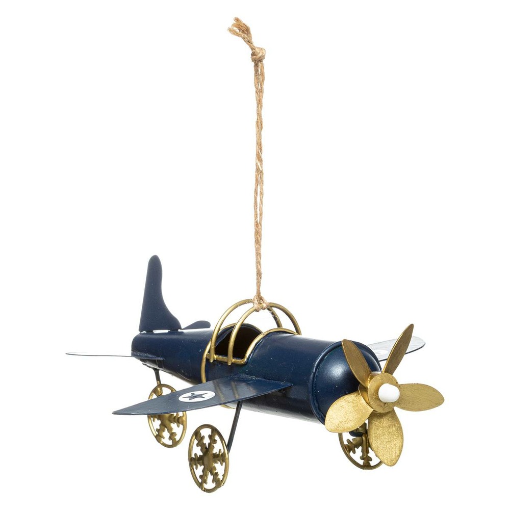 Sujet avion ancien 15cm assorti rouge