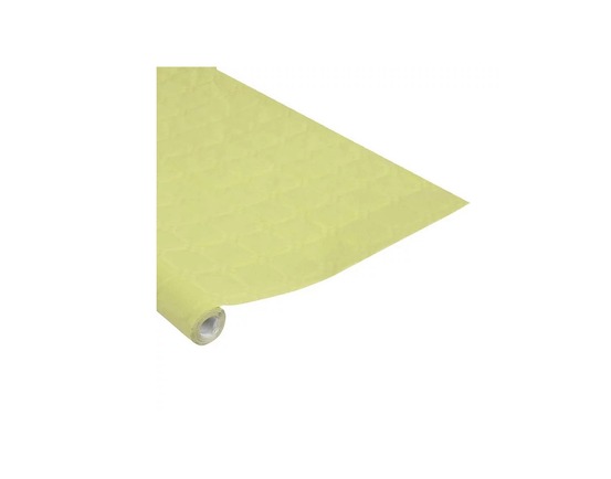 Nappe en papier damasse 1.18 x 5 m vitamina tilleul