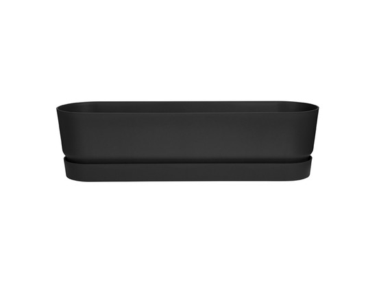 Planteur ovale - plastique - ø 70 - noir