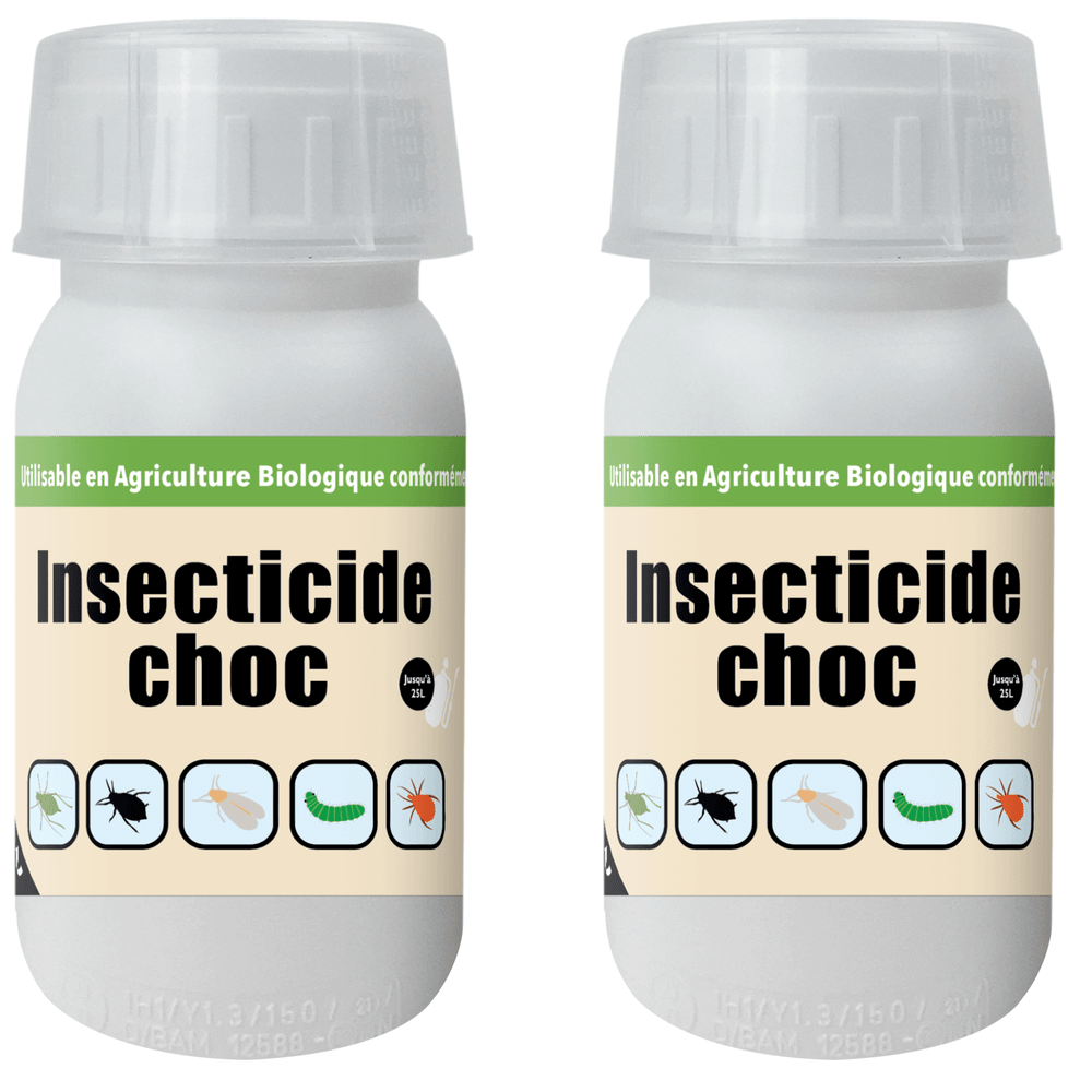 Anti insectes - action choc - traitement concentré - 2x 250ml - acariens pucerons ravageurs - neupinspoly250x2