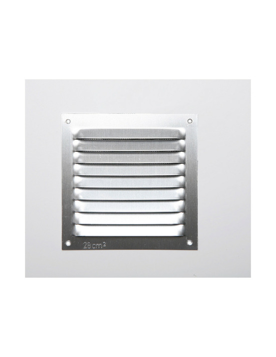 Grille sans bord alum 0.6 couleur naturelle 100x100mm