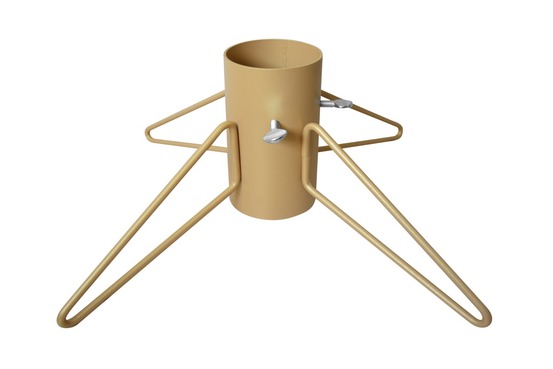 Pied de sapin 4 pieds fer rond or tube 9 cm