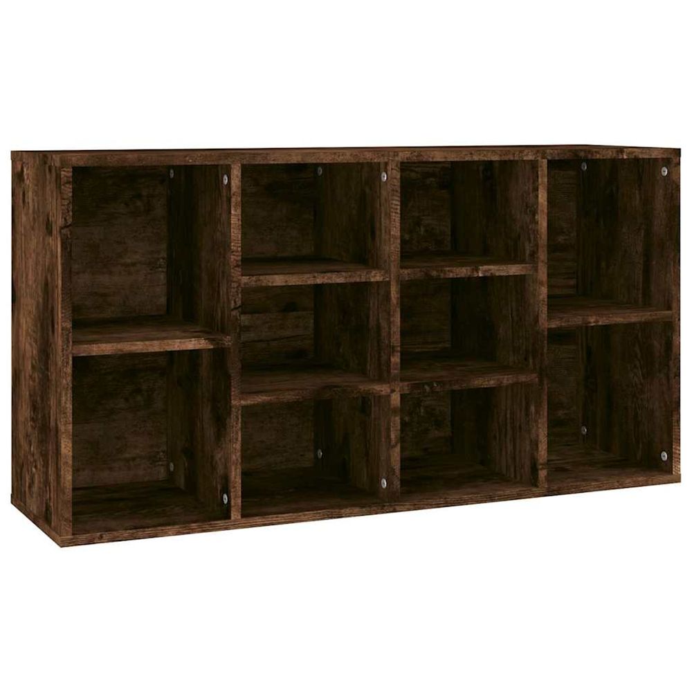 Banc à chaussures chêne fumé 103x30x55 cm bois d'ingénierie