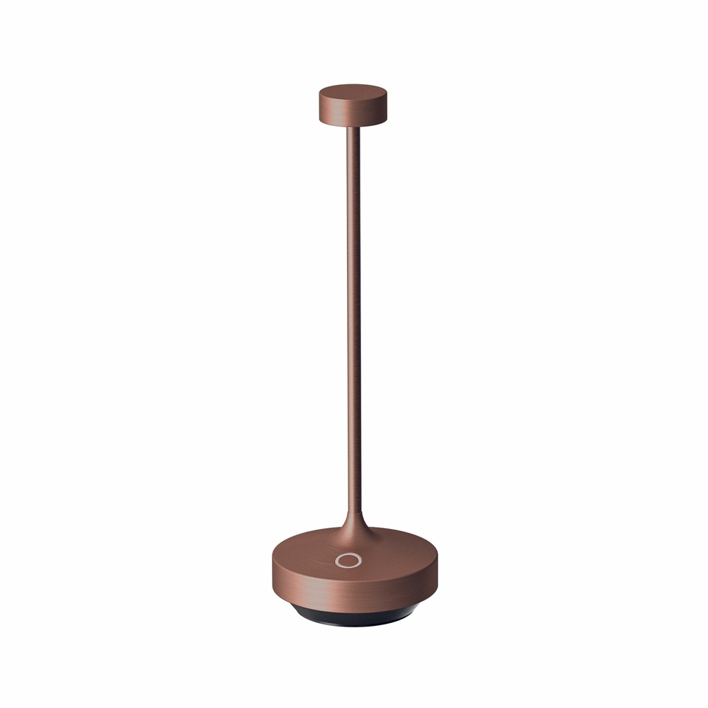 Lampe de table sans fil ruby cuivre h25cm