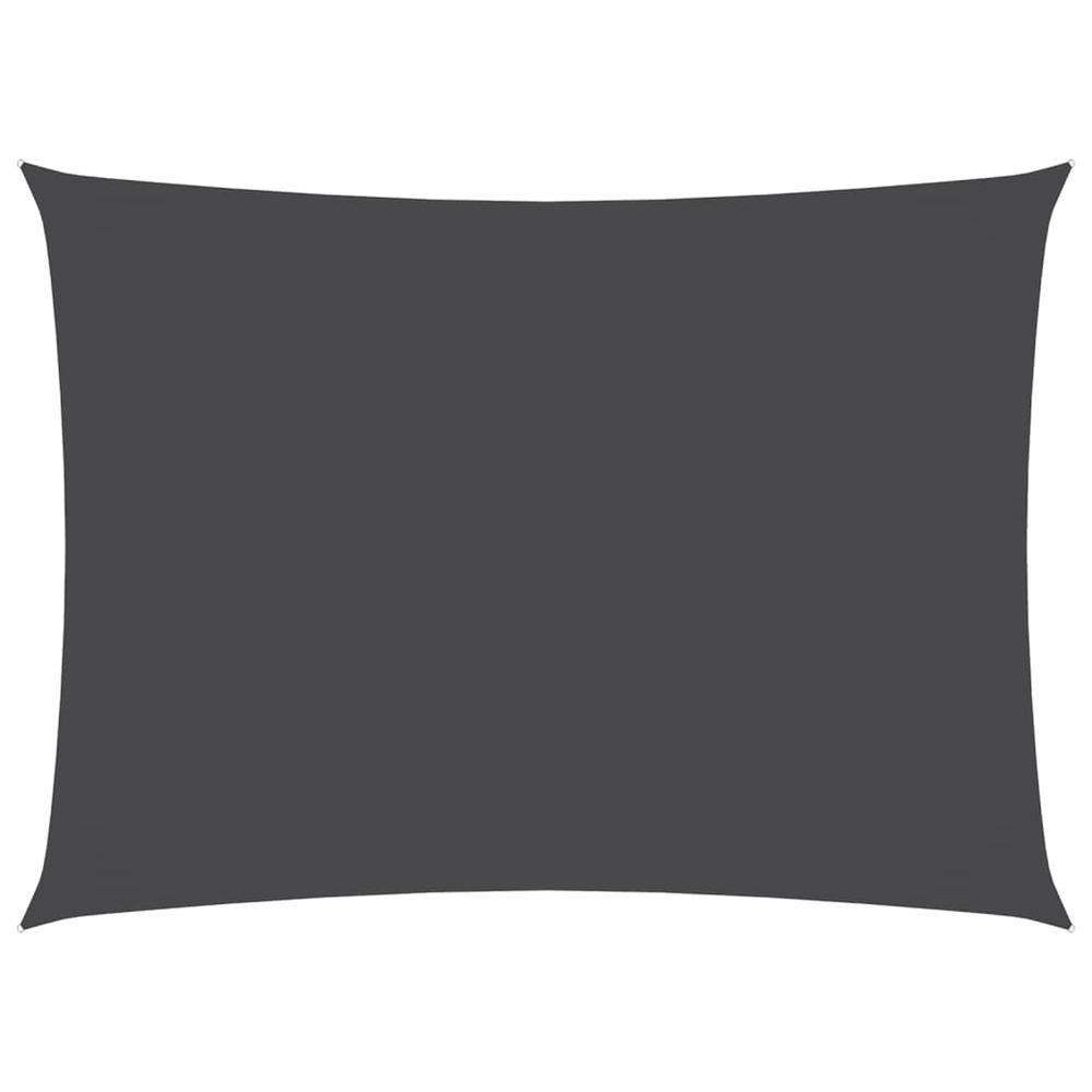 Voile de parasol tissu oxford rectangulaire 3x5 m anthracite