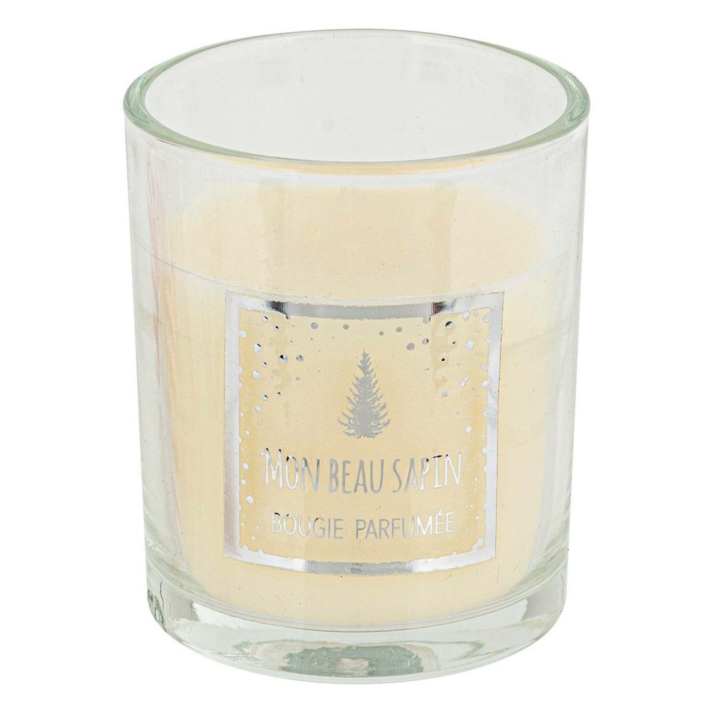 Bougie parfumée cracker 89 gr avec pot en verre assorti