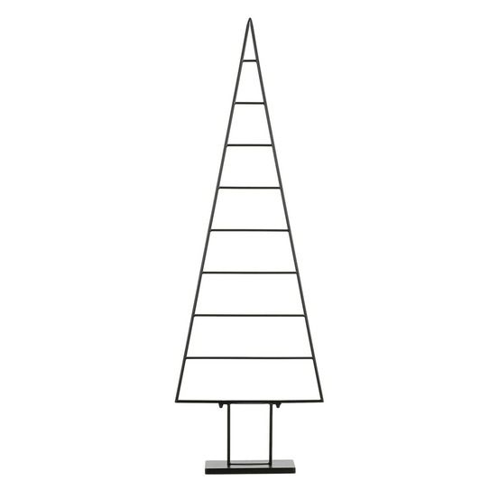 Mica decorations décoration sapin de noël - l50 x l15 x h152 cm - noir