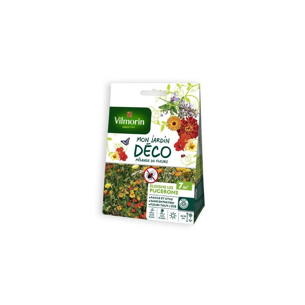 Sachet graines mélange de fleurs - eloigne les pucerons 7m2