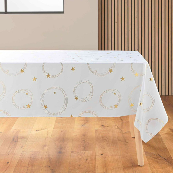 Nappe imprimé métallisé