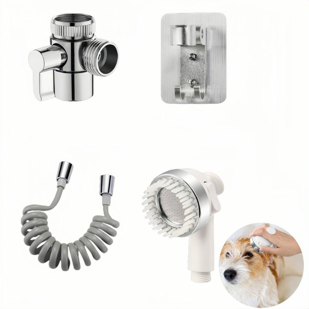 Ensemble de douche pour animaux 4 pièces