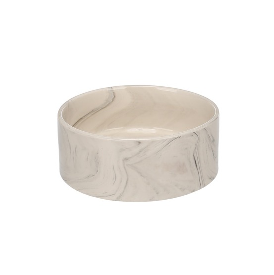 Gamelle ronde pour la nourriture et l'eau marbre