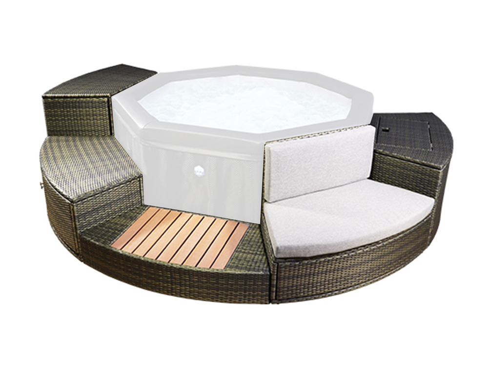 Mobilier 5 modules pour spa portable semi-rigide octopus