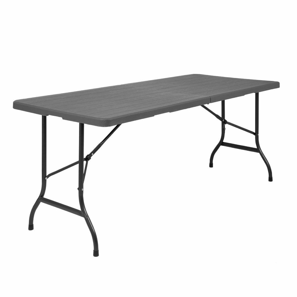 Table pliante rectangulaire effet rotin 1829 mm - bolero