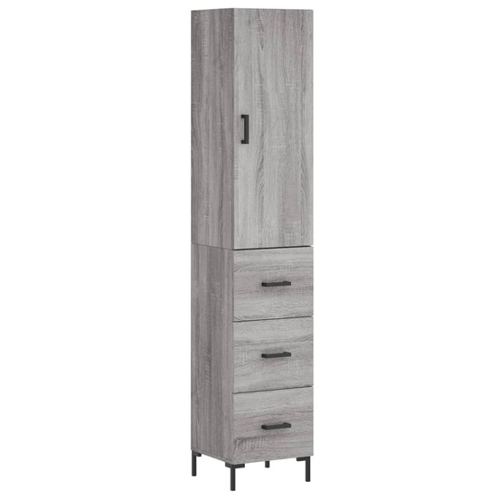 Buffet bahut commode armoire meuble de rangement organisateur cuisine salle de séjour salon haut sonoma 34,5 x 34 x 180 cm bo