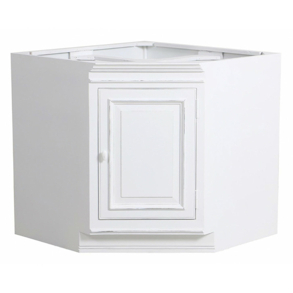 Meuble de cuisine bas d'angle mdf blanc - harmonie interior's