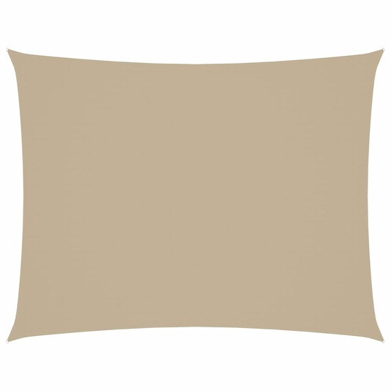 Voile de parasol tissu oxford rectangulaire 2,5x4 m beige