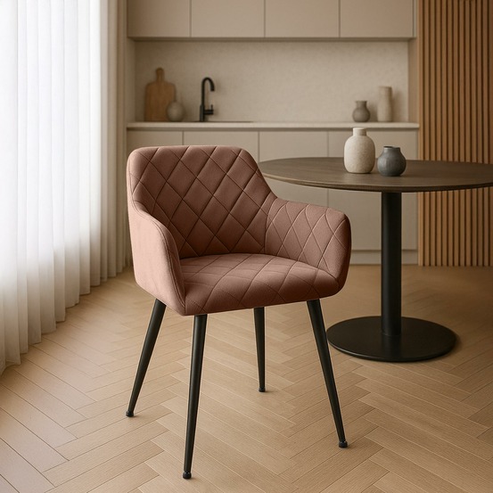 Chaise de salle à manger monett velours b