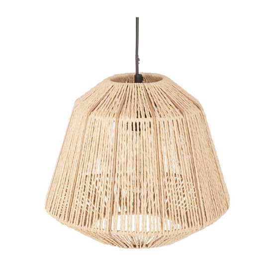 Luminaire suspension corde d 29 cm beige