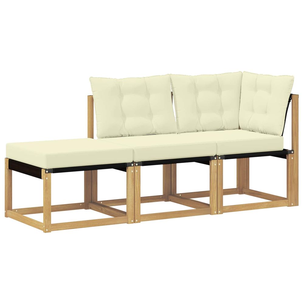 3 pc unité de canapé sectionnel blanc