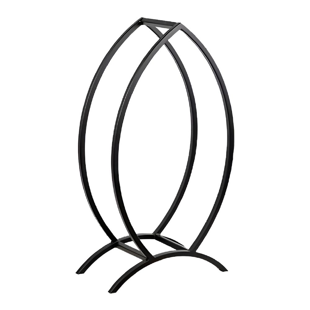 Porte-bûches poisson design en acier 90 cm
