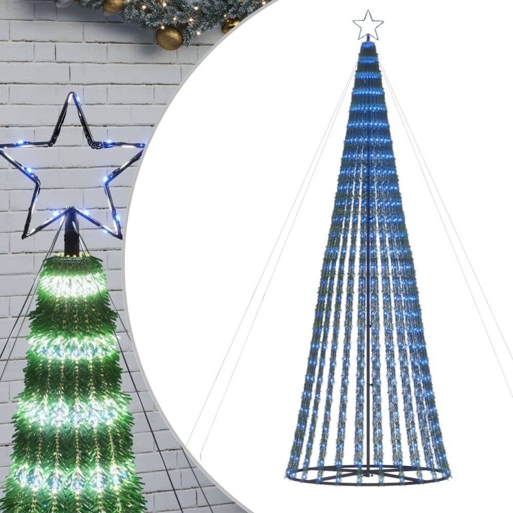 Sapin de noël à led 688 led bleu 300 cm