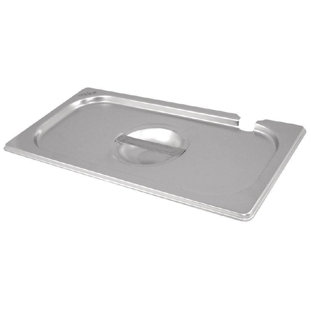 Couvercle bac gastro inox gn 1/2 avec encoche - vogue