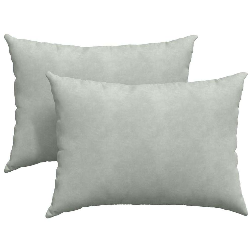 Coussins de canapé 2 pcs gris clair 70 x 50 cm