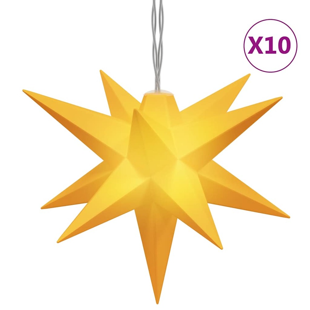 Lumière de noël 10 led jaune 10 cm