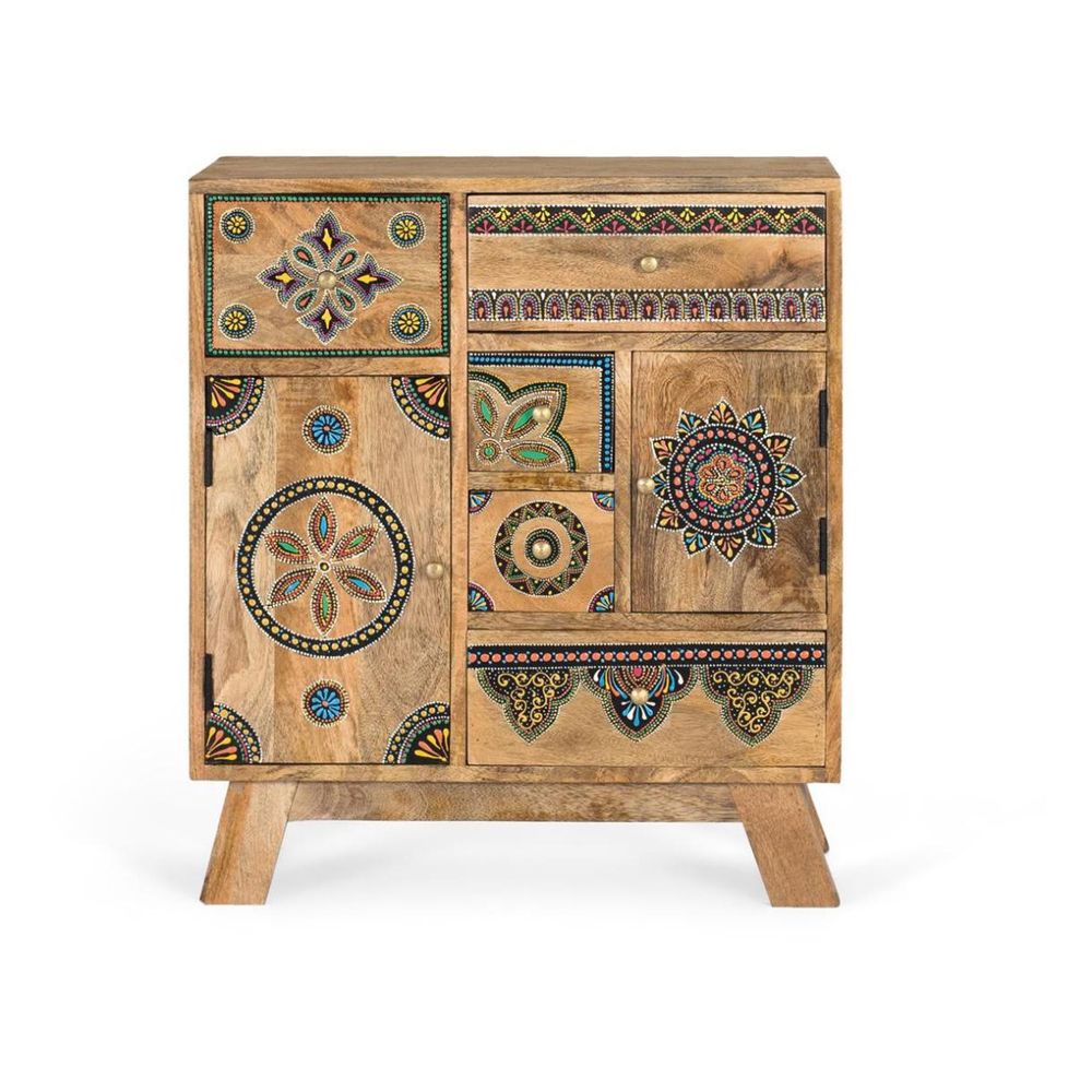 Commode bois marron - danaé décoration d'autrefois