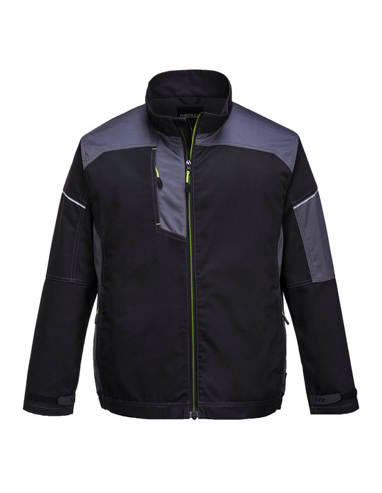 Veste de travail pw3 couleur : noir/ zoom gris taille xl - portwest