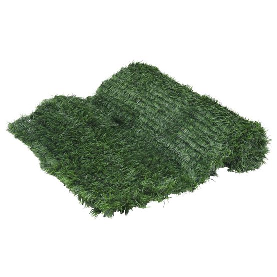 Clôture en gazon artificiel vert 1x10 m