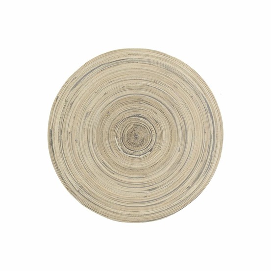 Dessous de plat en bambou naturel et noir