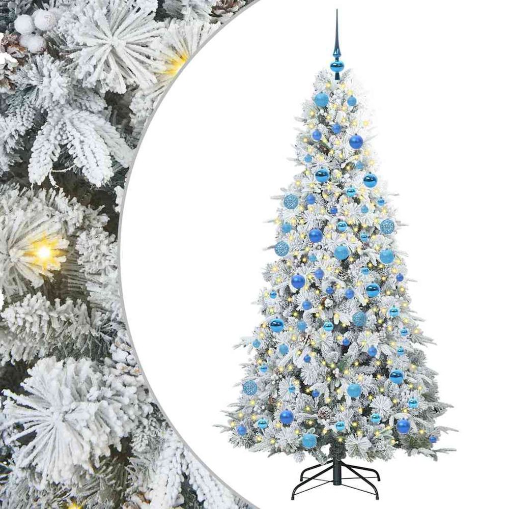 Sapin de noël artificiel à branches articulées blanc 180 cm