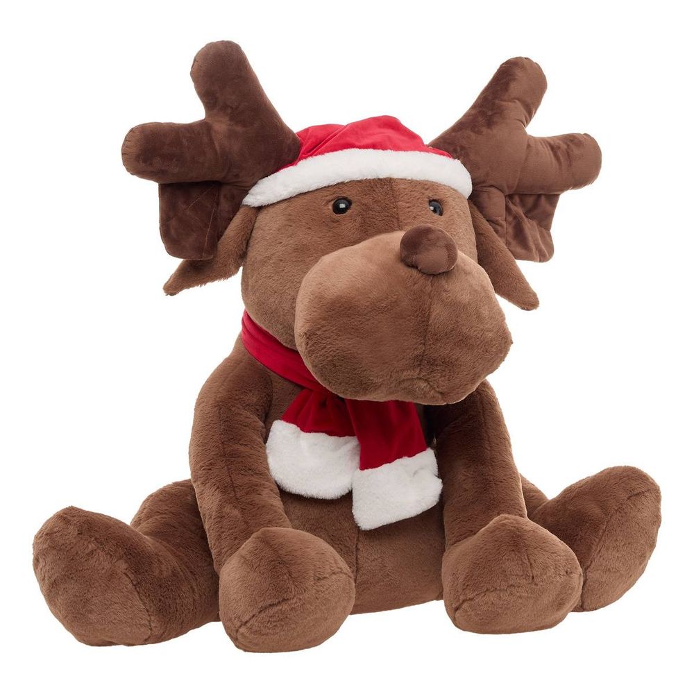 Peluche renne marron h. 100 cm