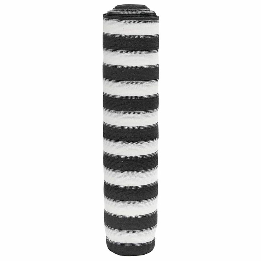Filet brise-vue anthracite et blanc 2x25 m pehd 150 g/m²