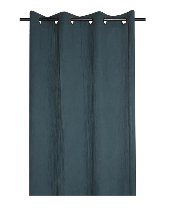 Rideau a oeillets en gaze de coton pop color