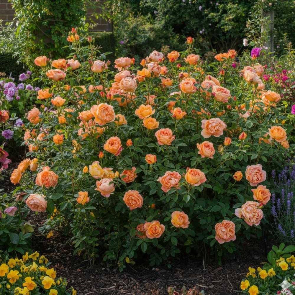 Rosier ancien lady of shalott® 'ausnyson' pot de 3l - 20/40 cm