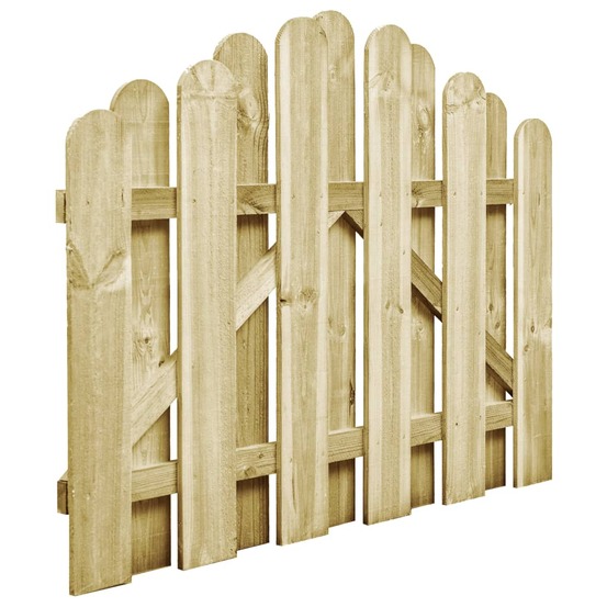 Portail de jardin bois de pin imprégné 100x75 cm