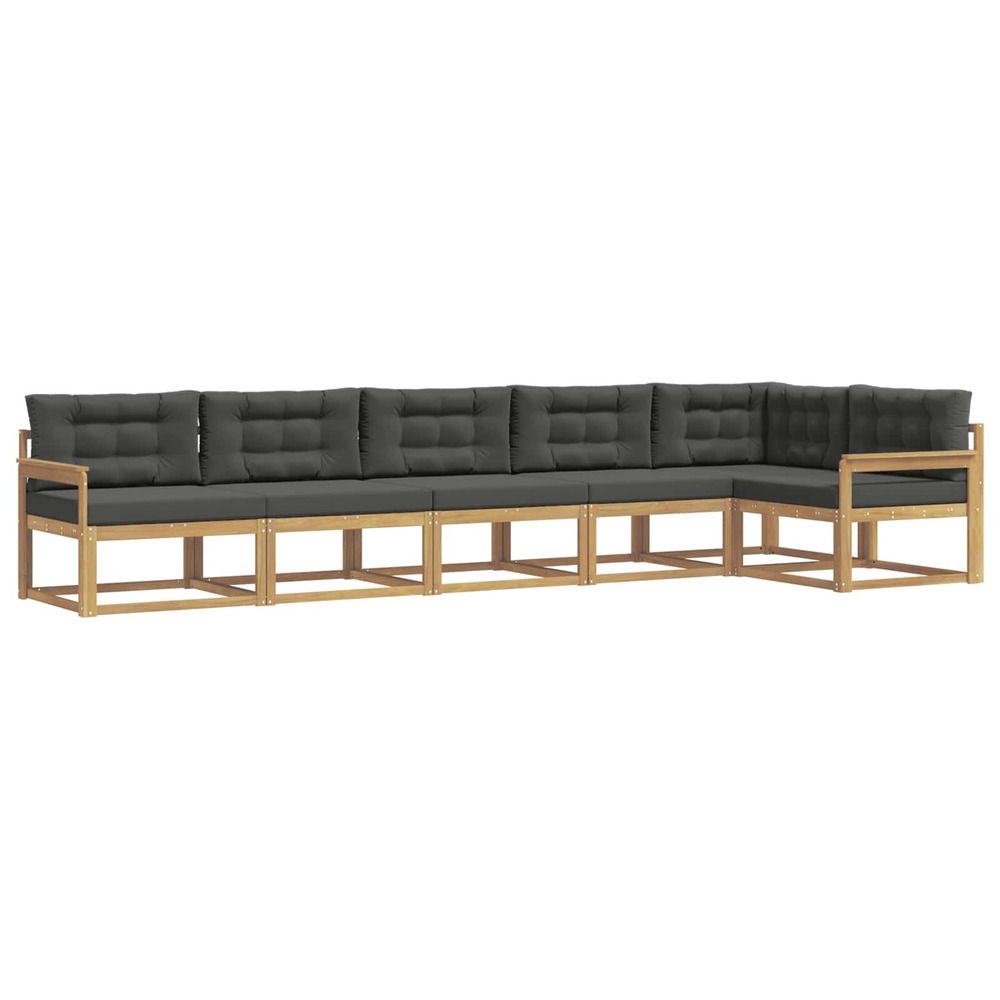 Ensemble de canapés d'extérieur 4 pc blanc et anthracite