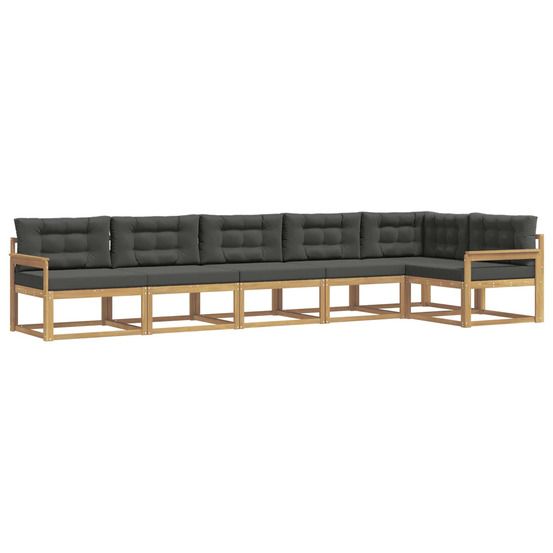 Ensemble de canapés d'extérieur 4 pc blanc et anthracite